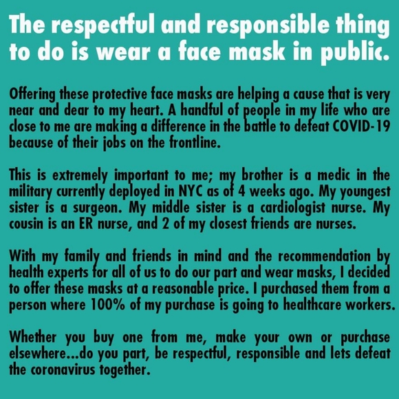 Face Mask
Pink Carnations *Protective - Picture 7 of 16